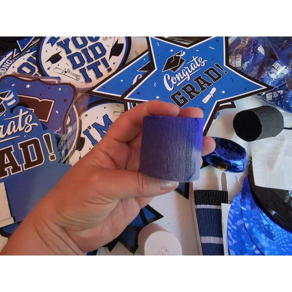 Huge New Lot Of Graduation Decor Blue Grad 2026 Banner Balloons $26 Value